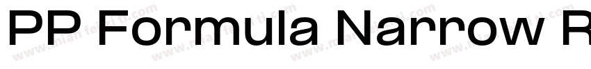 PP Formula Narrow Regular字体转换